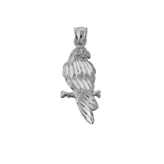 Parrot Pendant Necklace in Sterling Silver