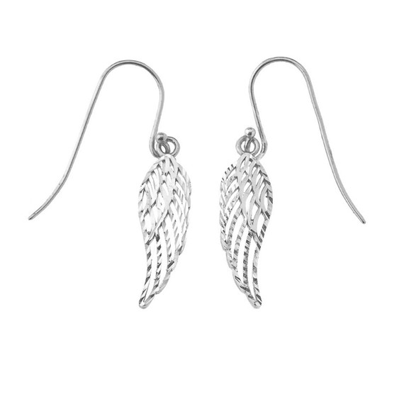 Angel Wings Cut-Out Sparkle-Cut Earrings in Gold (Yellow/Rose/White)