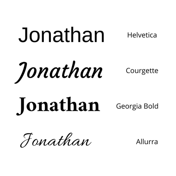 Font names