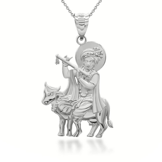 white-gold-lord-krishna-playing-flute-on-holy-cow-pendant-necklace