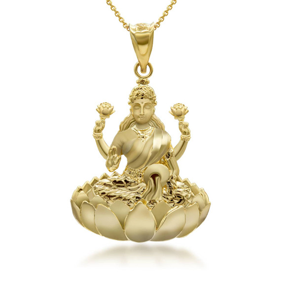 yellow-gold-lakshmi-hindu-sitting-on-lotus-throne-pendant-necklace