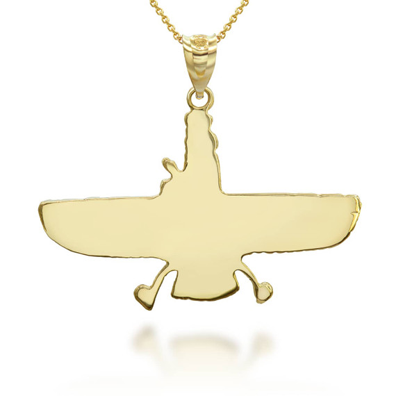 yellow-gold-faravahar-pendant-necklace