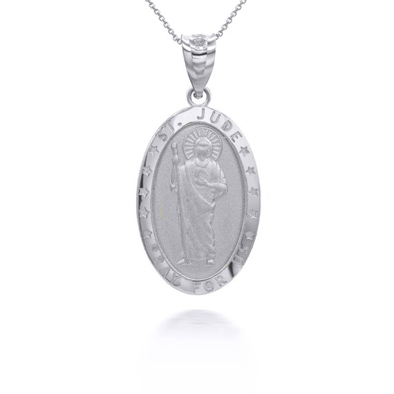white-gold-saint-jude-pray-for-us-oval-pendant