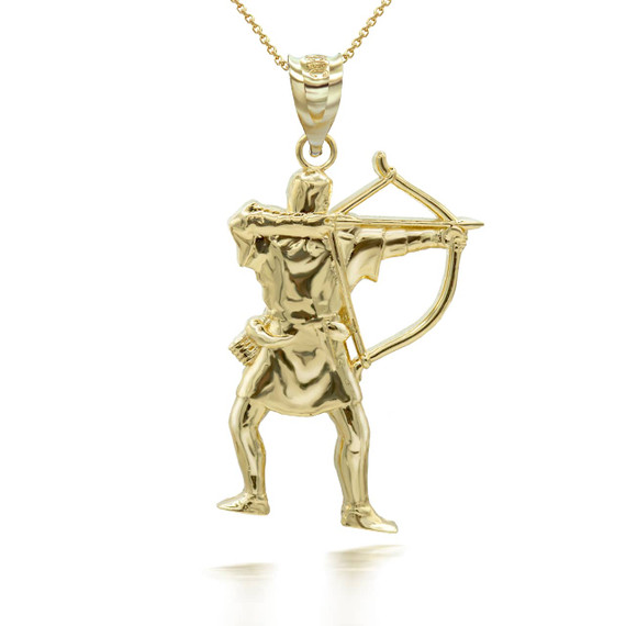 yellow-gold-archer-bow-and-arrow-pendant