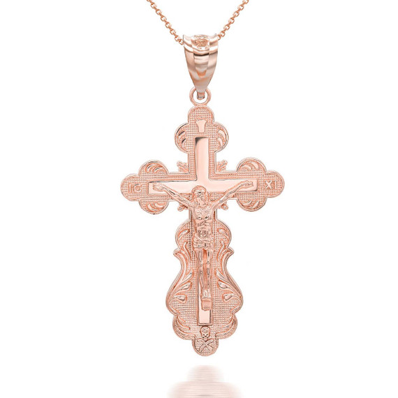 rose-gold-orthodox-crucifix-pendant-necklace