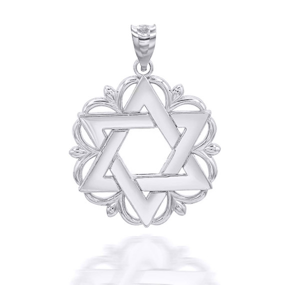 white-gold-star-of-david-pendant-necklace