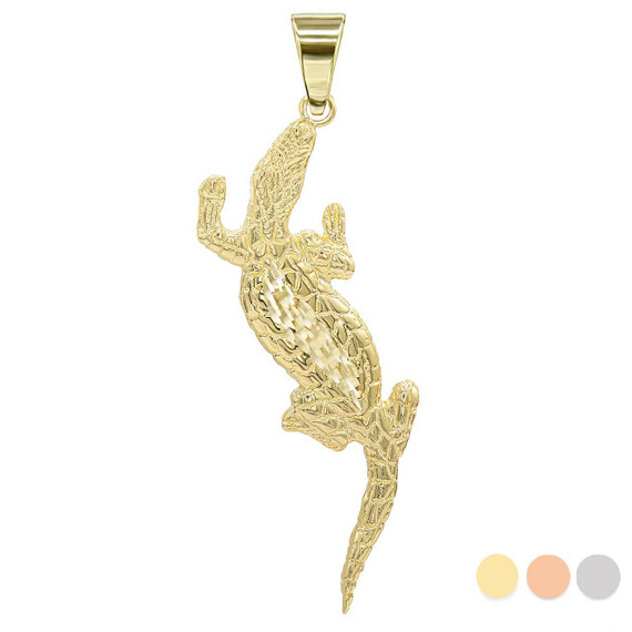 Gold Alligator Pendant