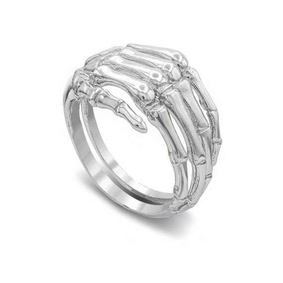 3D Hand Skeleton Ring in Sterling Silver Ring