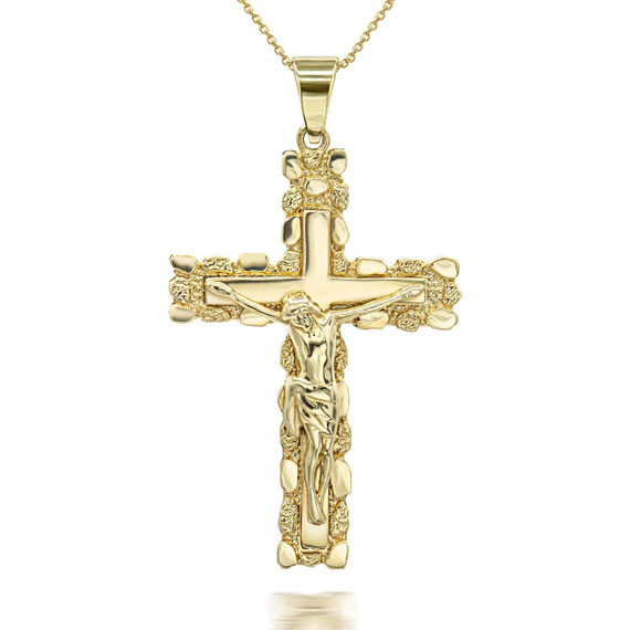 Gold Crucifix Pendant necklace