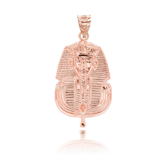 Rose Gold Ancient Egyptian Pharaoh King Tutankhamun Pendant