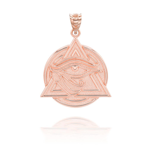 Rose Gold All Seeing Eye of Providence Pendant
