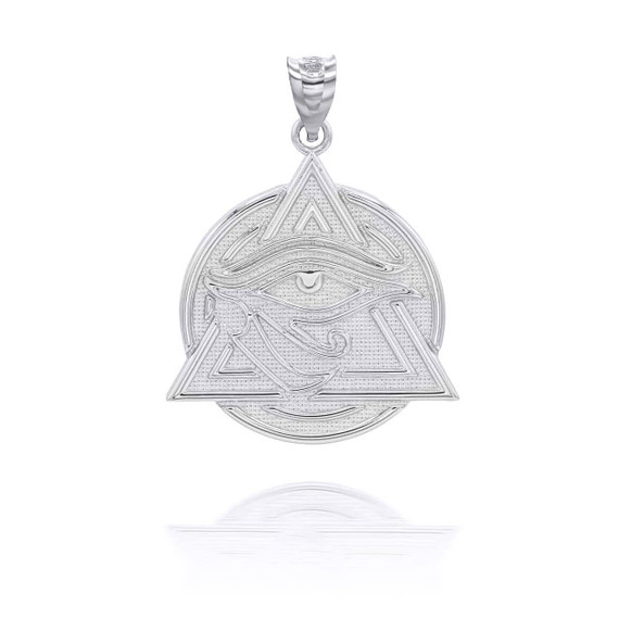 Silver All Seeing Eye of Providence Pendant