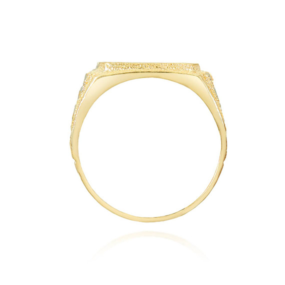 Yellow Gold Two Cut Signet Ring