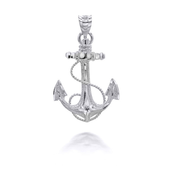 Silver Sea Anchor Pendant