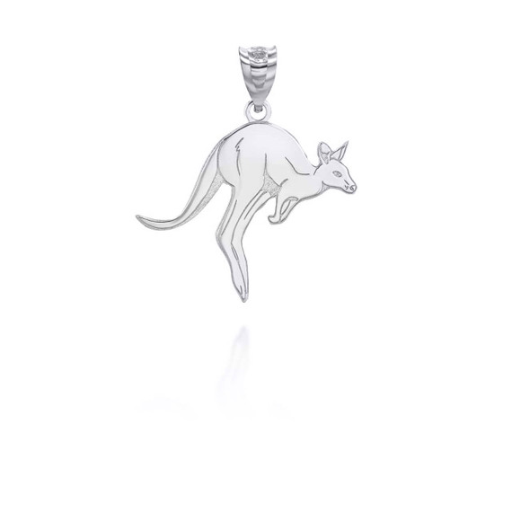 Silver Kangaroo Symbol of Ambition Pendant 