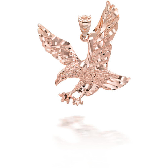 Gold Hunting Eagle Pendant