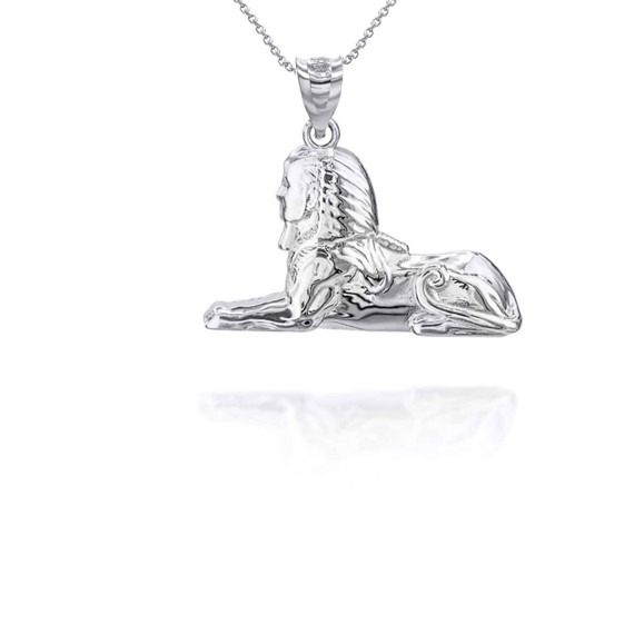 925 Sterling Silver Ancient Egyptian Great Sphinx of Giza Pharaoh