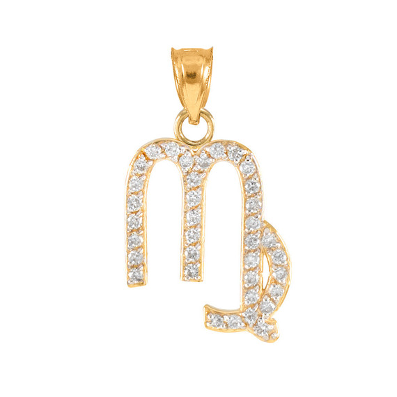 Gold Virgo Pendant