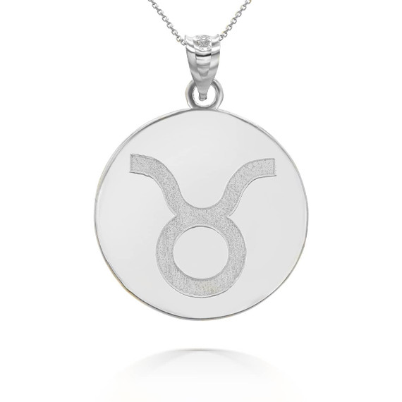 Silver Taurus Pendant Necklace