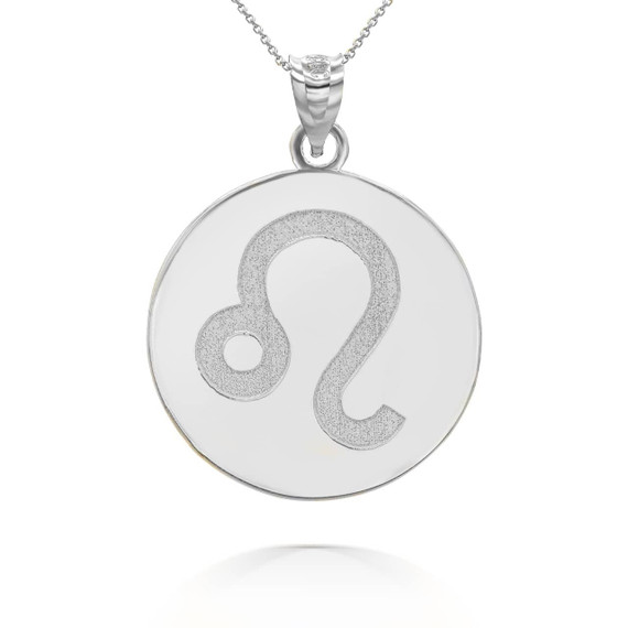 Silver Leo Pendant Necklace