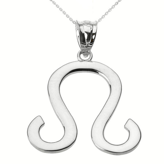 Silver Leo Pendant Necklace