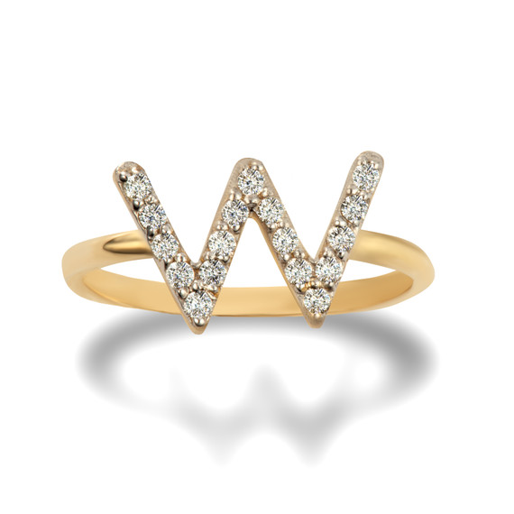 Gold Personalized Diamond Initial 