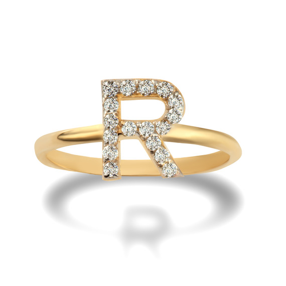 Gold Personalized Diamond Initial 