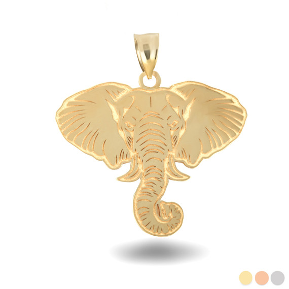 Gold Lucky Elephant Pendant