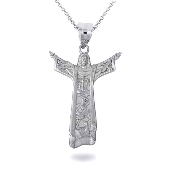 Gold Jesus Christ the Redeemer Rio de Janeiro Brazil Pendant