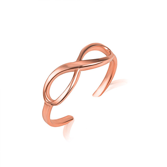 Rose Gold Infinity Toe Ring