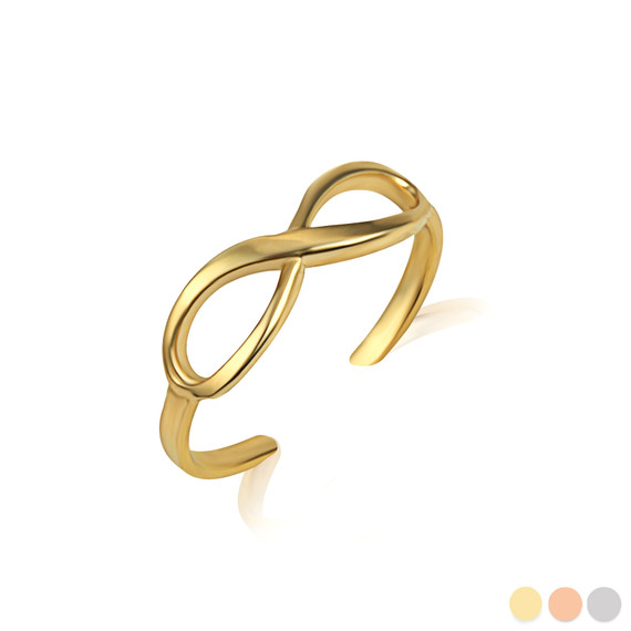 Gold Infinity Toe Ring
