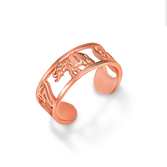 Rose Gold Lucky Charm Toe Ring