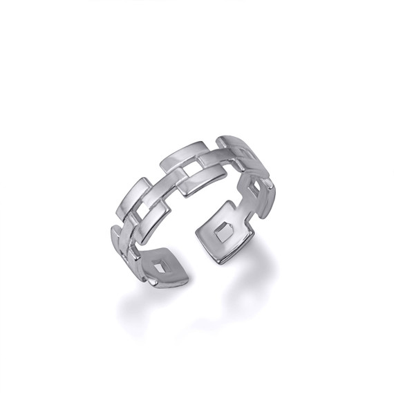 .925 Sterling Silver Chain Link Toe Ring