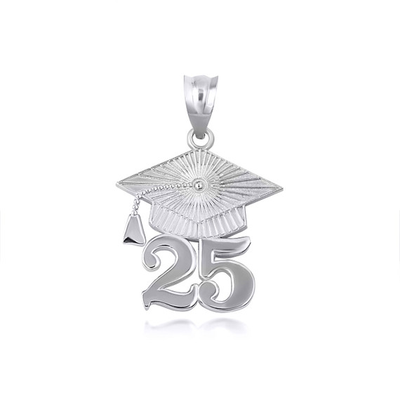 .925 Sterling Silver Class of 2025 Graduation Cap Pendant .925 Sterling Silver Class of 2025 Graduation Cap Pendant