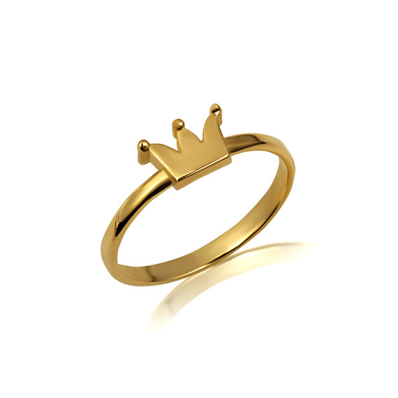 Gold Royal Crown Ring