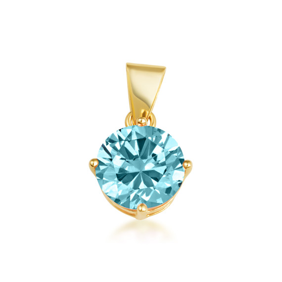 Gold Custom Birthstone Necklace