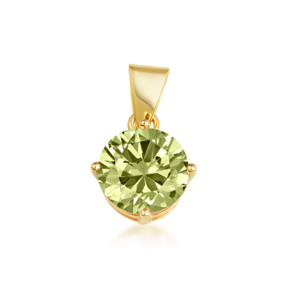 Gold Custom Birthstone Necklace