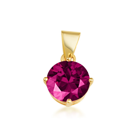 Gold Custom Birthstone Necklace