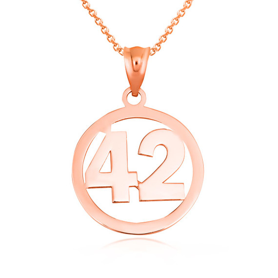 Gold Personalized Jersey Number Sports Circle Pendant Necklace