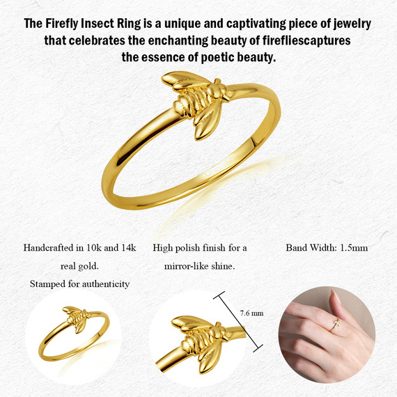 Gold Firefly Ring measurement