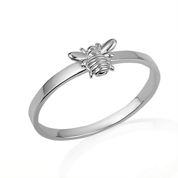 .925 Sterling Silver Bumble Bee Ring