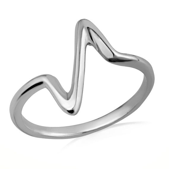 Gold Zig Zag Design Ring | Factory Direct Jewelry