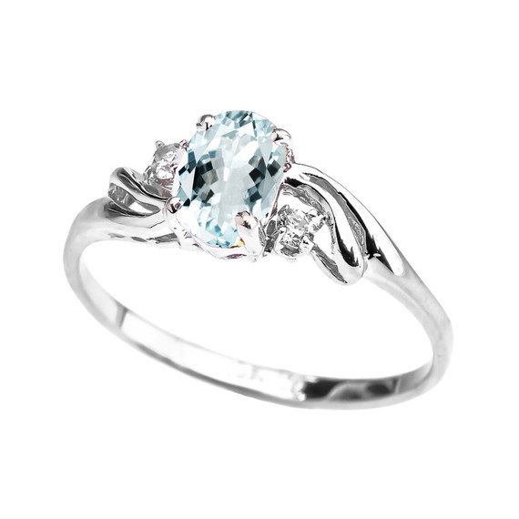 Gold Oval Birthstone Solitaire Proposal Ring (Available in Yellow/Rose/White Gold)