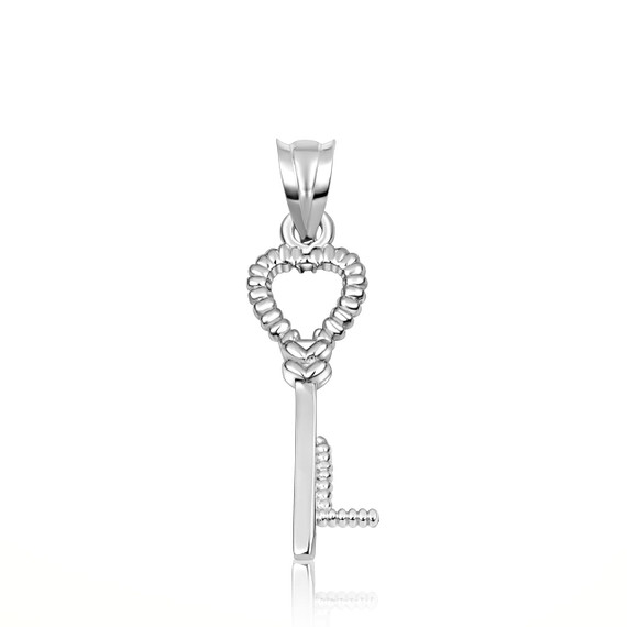 925 Sterling Silver Heart Lock & Key Letter 