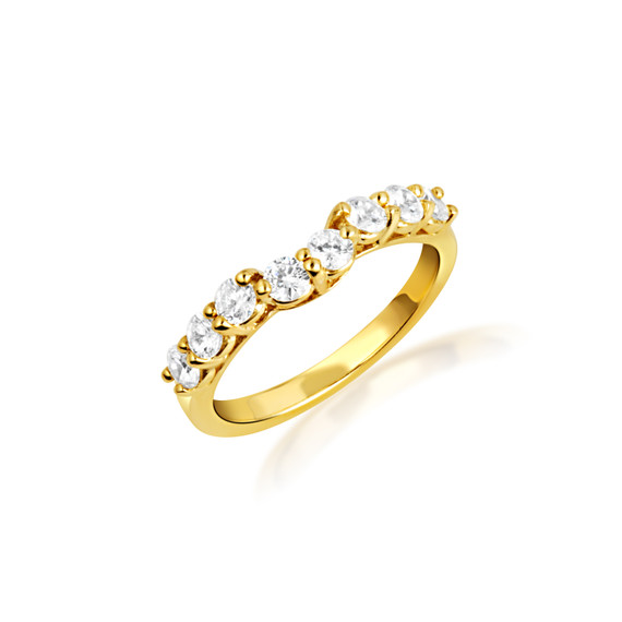 14K Gold Lab Grown Diamond Engagement Band