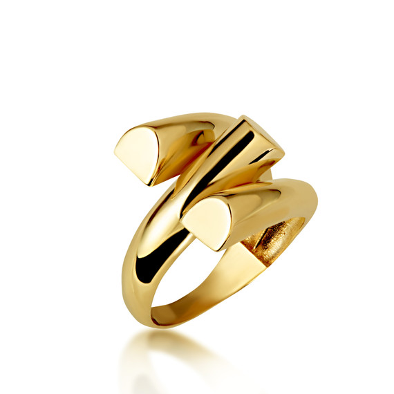 Gold Wraparound Band Ring