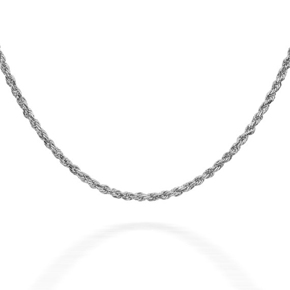 Sterling Silver Rope Chain 1.25 mm