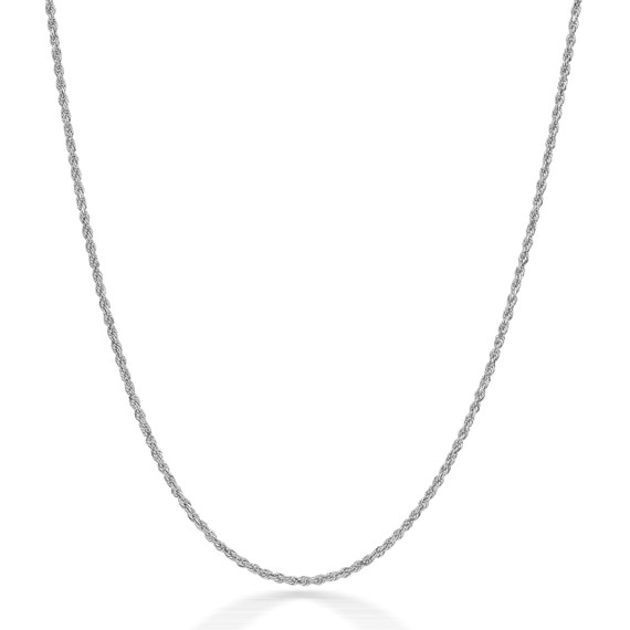 Sterling Silver Rope Chain 1.25 mm