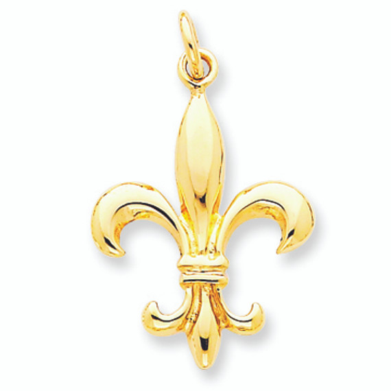 14K Gold Fleur de lis Charmer