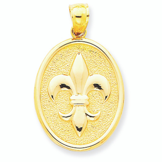 14K Gold Fleur de lis Elegance